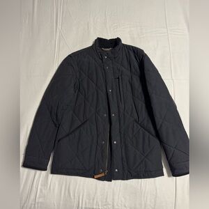 J Crew Sussex Quilted Jacket Black Mens Small